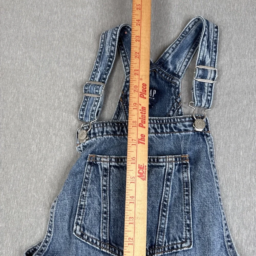 Vintage Gap Kids Denim Overalls Blue Size Large (10) Unisex Minima Distress